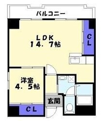 シャトー三和３号館の物件間取画像